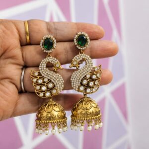 Pearl Drop Earrings- Swan-Inspired Design