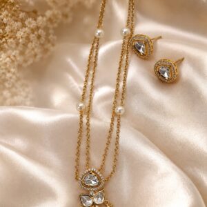 Premium Alloy Kundan Necklace Set