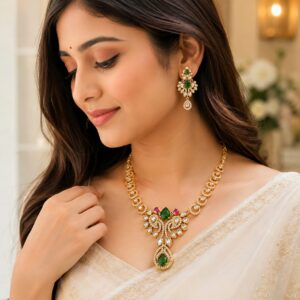 Elegant Gold-Plated Necklace Set